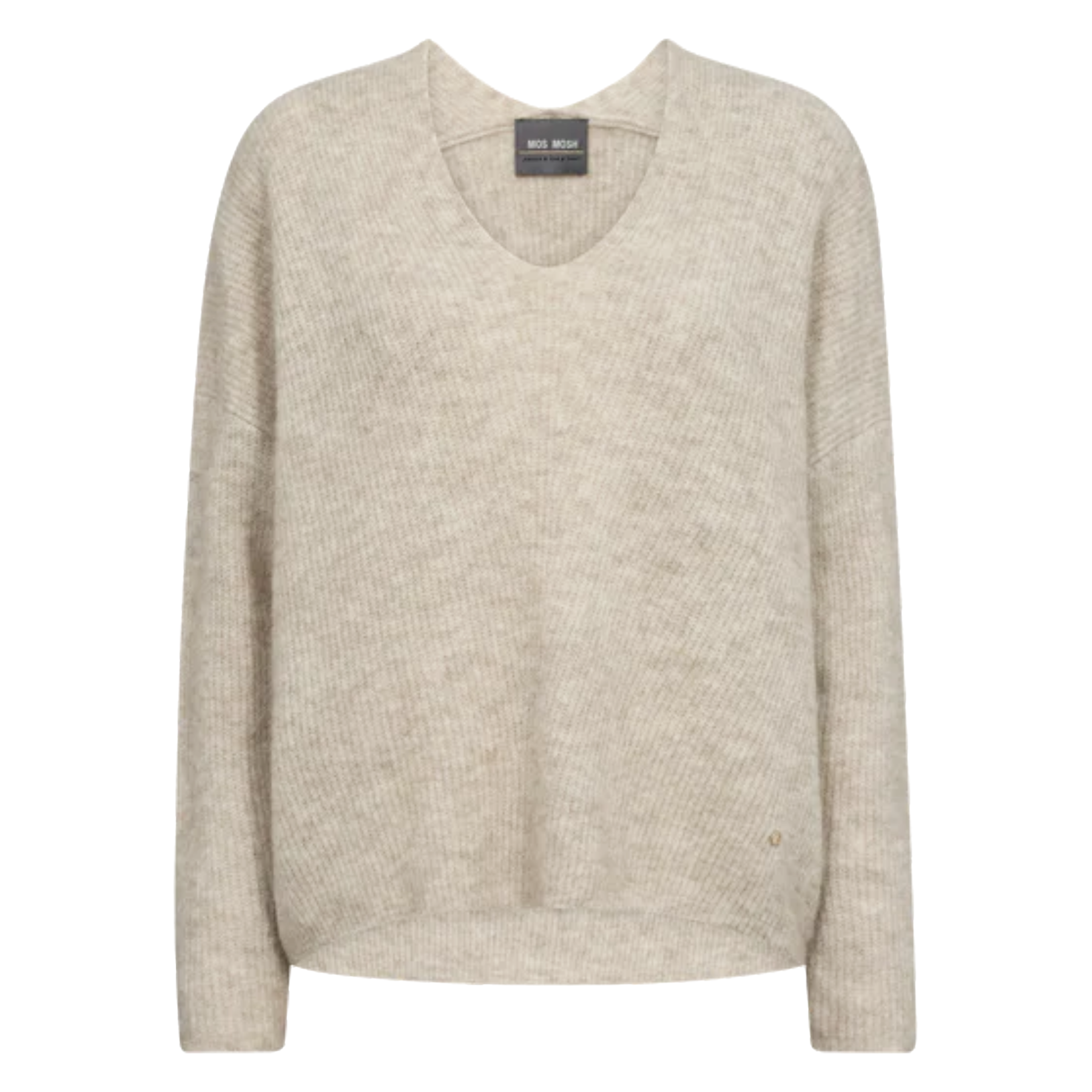 MOS MOSH Pullover THORA mit Alpaka Damen in Grau - Vorderansicht