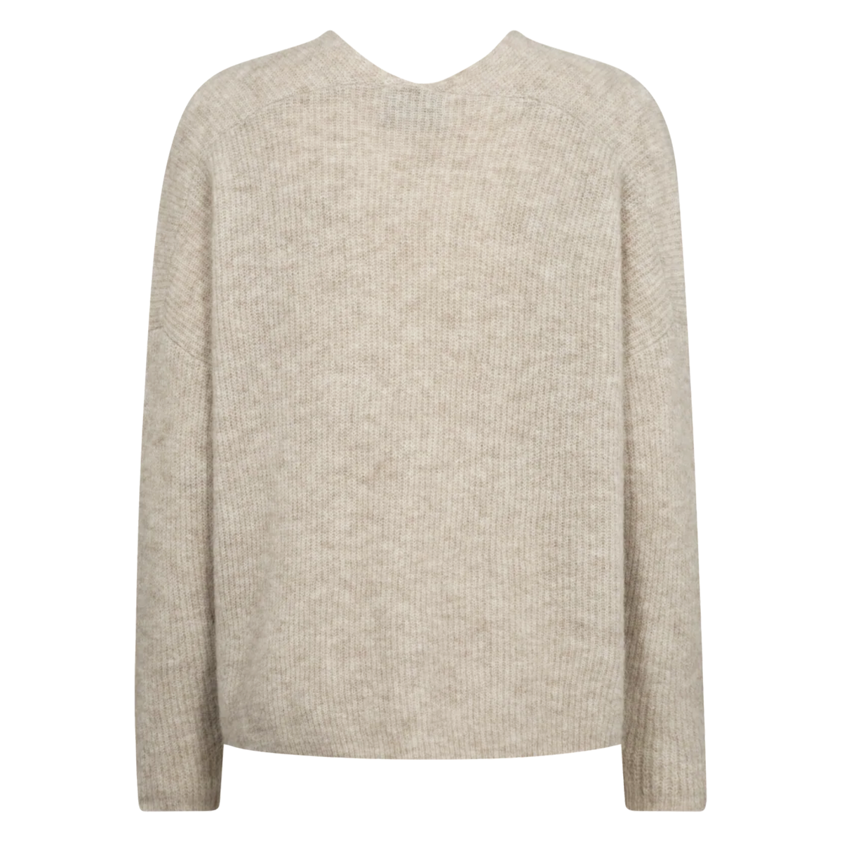 MOS MOSH Pullover THORA mit Alpaka Damen in Grau - Rückansicht