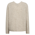 MOS MOSH Pullover THORA mit Alpaka Damen in Grau - Rückansicht