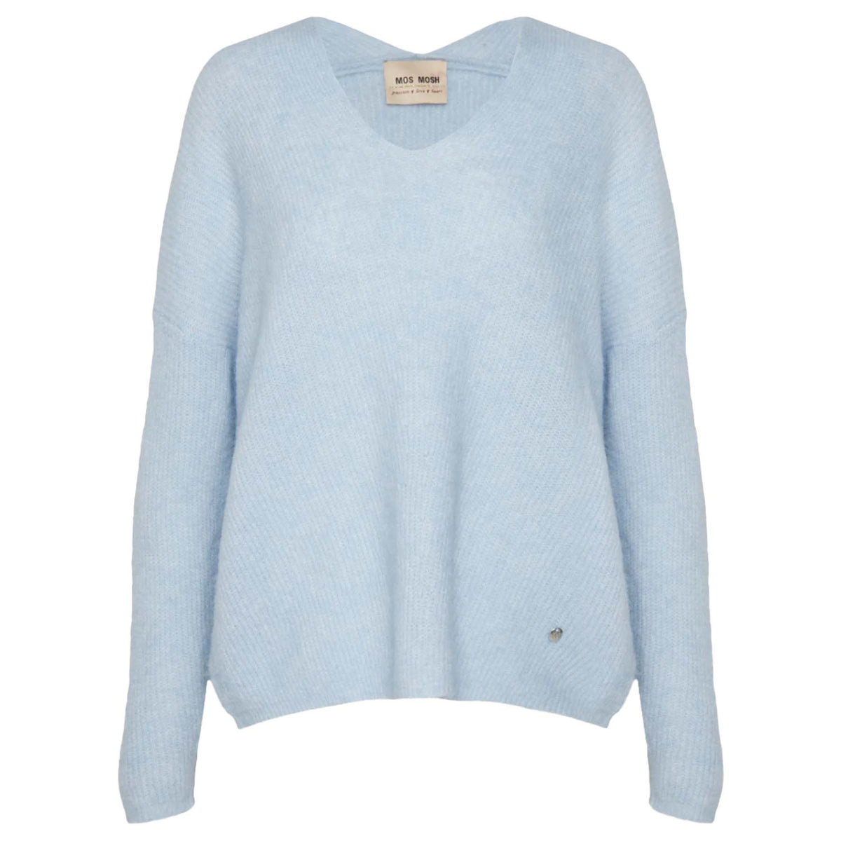 MOS MOSH Pullover THORA mit Alpaka - Blau – Foto 1