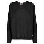 MOS MOSH Pullover THORA mit Alpaka Damen in Schwarz - Vorderansicht