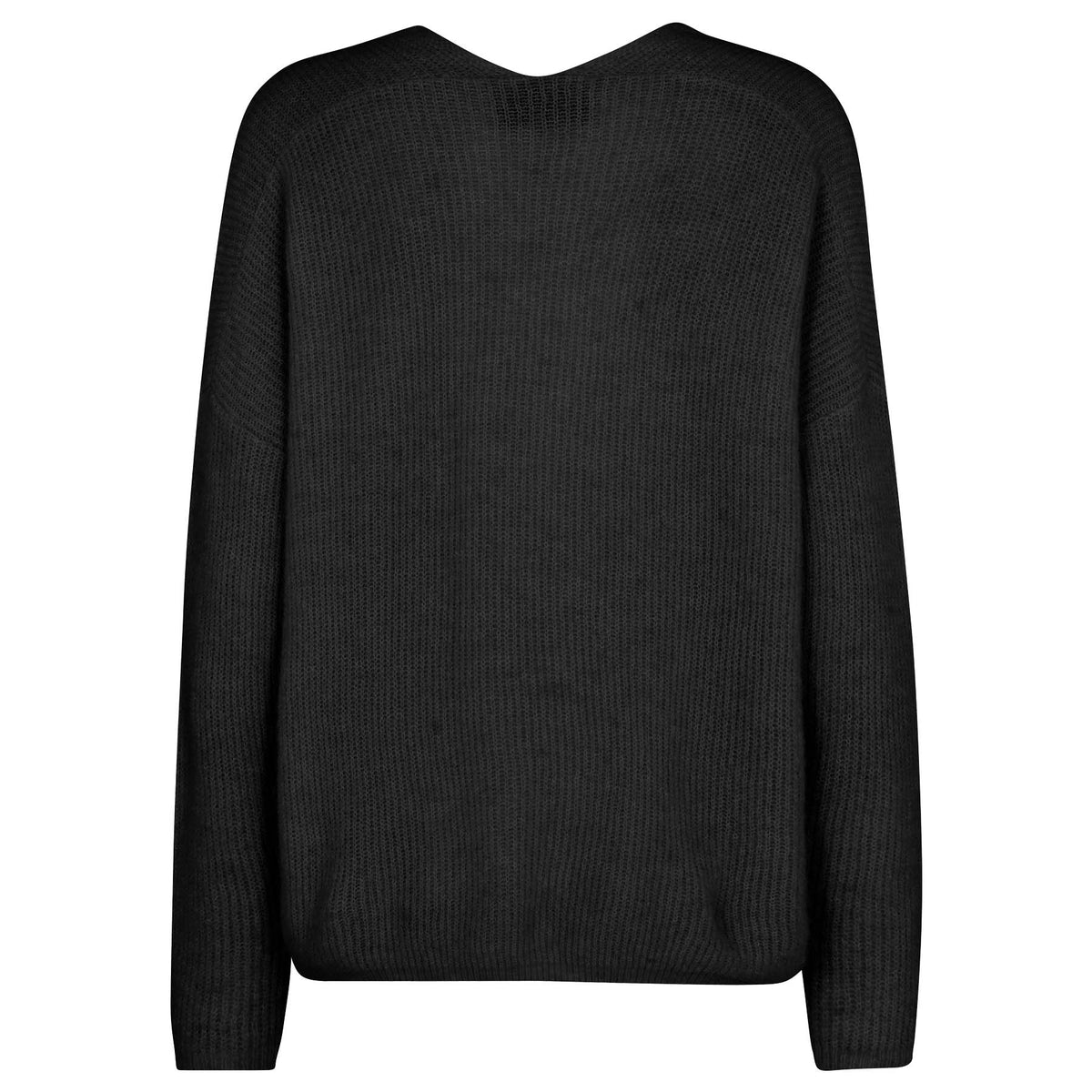 MOS MOSH Pullover THORA mit Alpaka Damen in Schwarz - Rückansicht