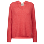MOS MOSH Pullover THORA mit Alpaka - Watermelon