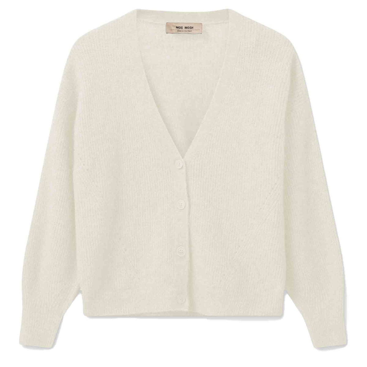 MOS MOSH Strickjacke THORA mit Alpakawolle Damen in Beige - Vorderansicht