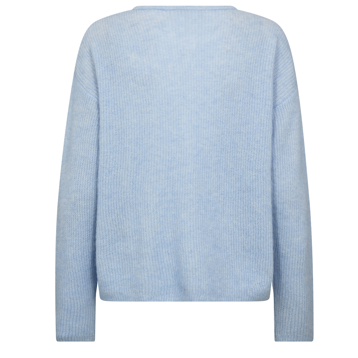 MOS MOSH Strickjacke ALMINE mit Alpaka - Cashmere Blue