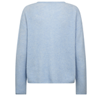 MOS MOSH Strickjacke ALMINE mit Alpaka - Cashmere Blue