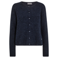 MOS MOSH Strickjacke ALMINE mit Alpaka - Salute Navy