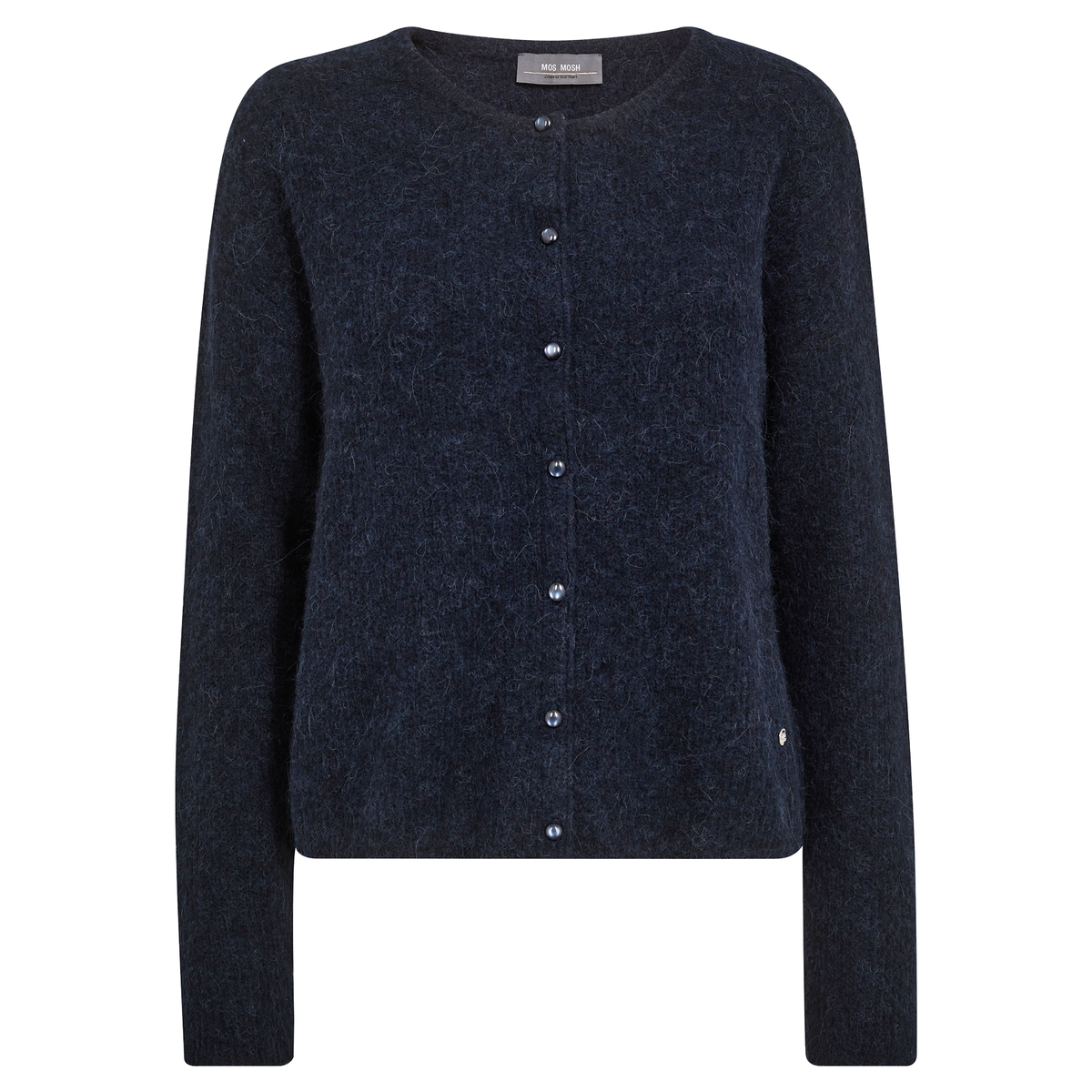 MOS MOSH Strickjacke ALMINE mit Alpaka - Salute Navy