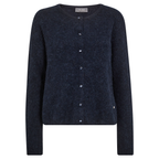 MOS MOSH Strickjacke ALMINE mit Alpaka - Salute Navy