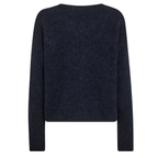 MOS MOSH Strickjacke ALMINE mit Alpaka - Salute Navy
