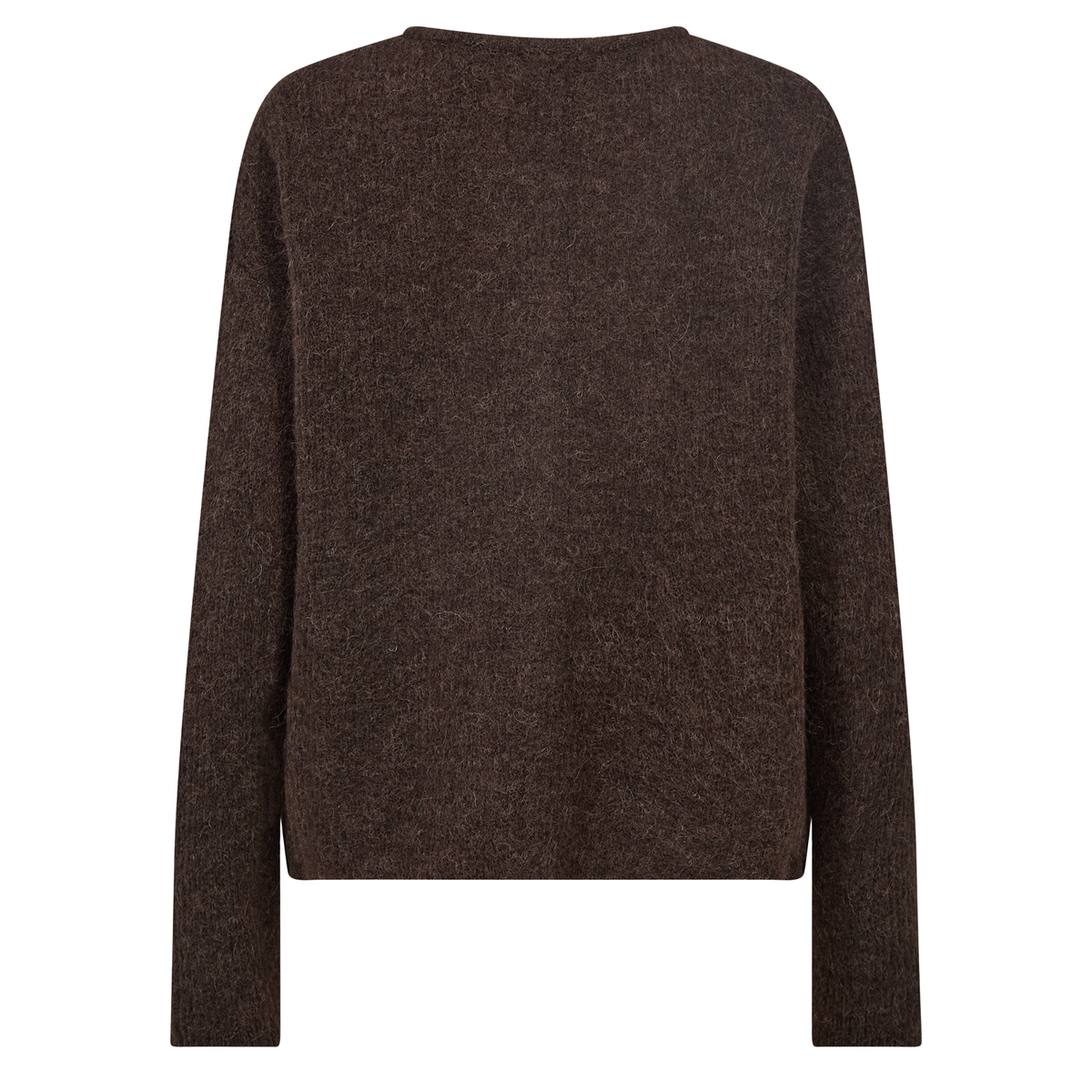 MOS MOSH Strickjacke ALMINE mit Alpaka - Braun