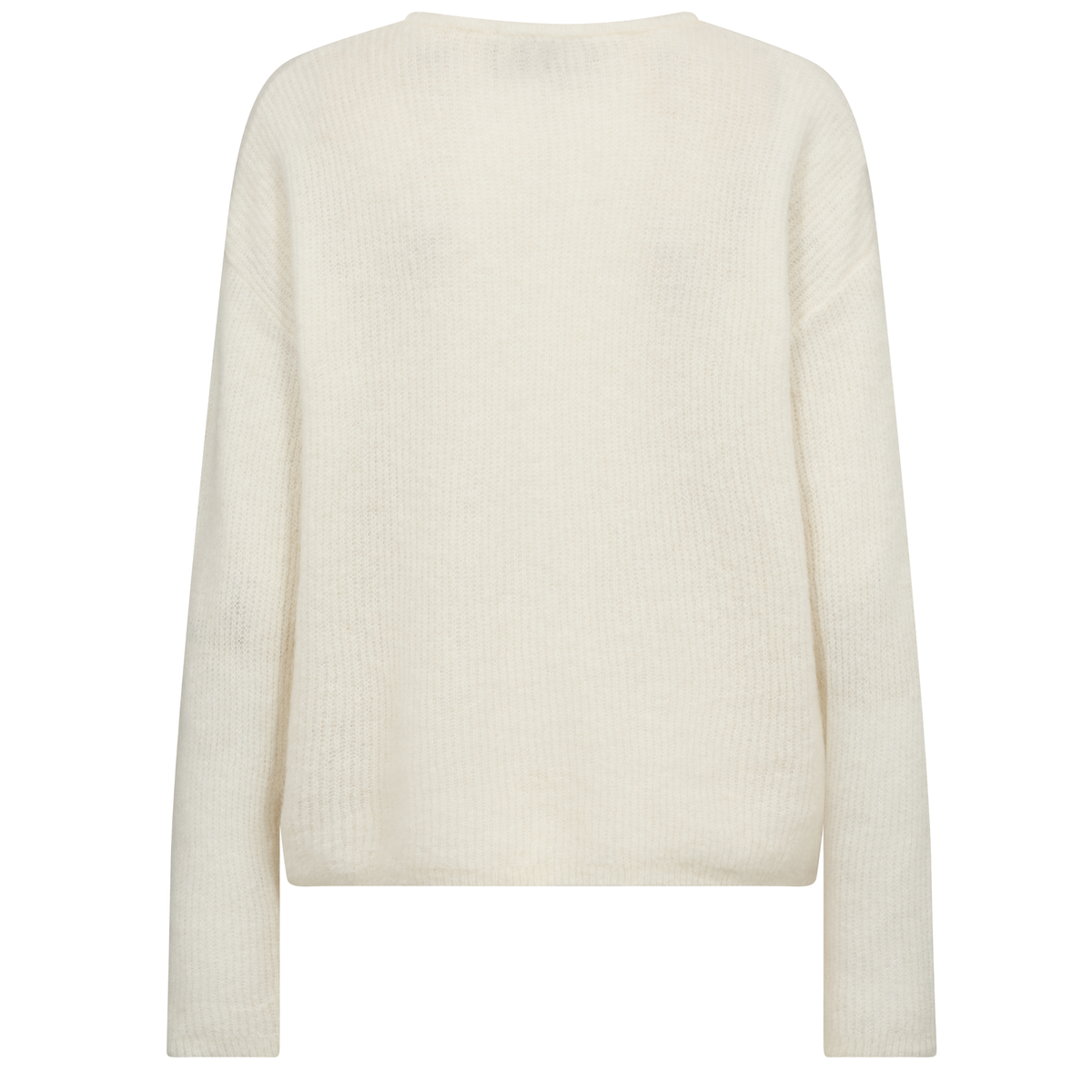 MOS MOSH Strickjacke ALMINE mit Alpaka - Ecru