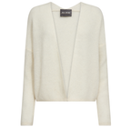 MOS MOSH Strickjacke THORA mit Alpaka - Ecru