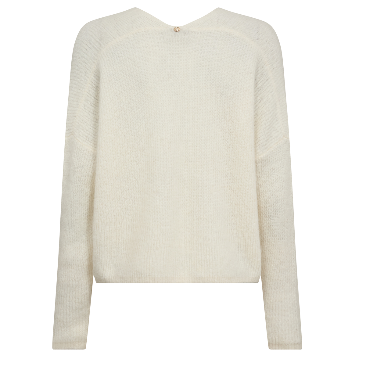 MOS MOSH Strickjacke THORA mit Alpaka - Ecru