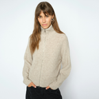 MOS MOSH Cardigan THORA mit Alpaka - Feather Gray