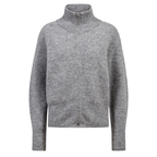 MOS MOSH Cardigan THORA mit Alpaka - Grey Melange