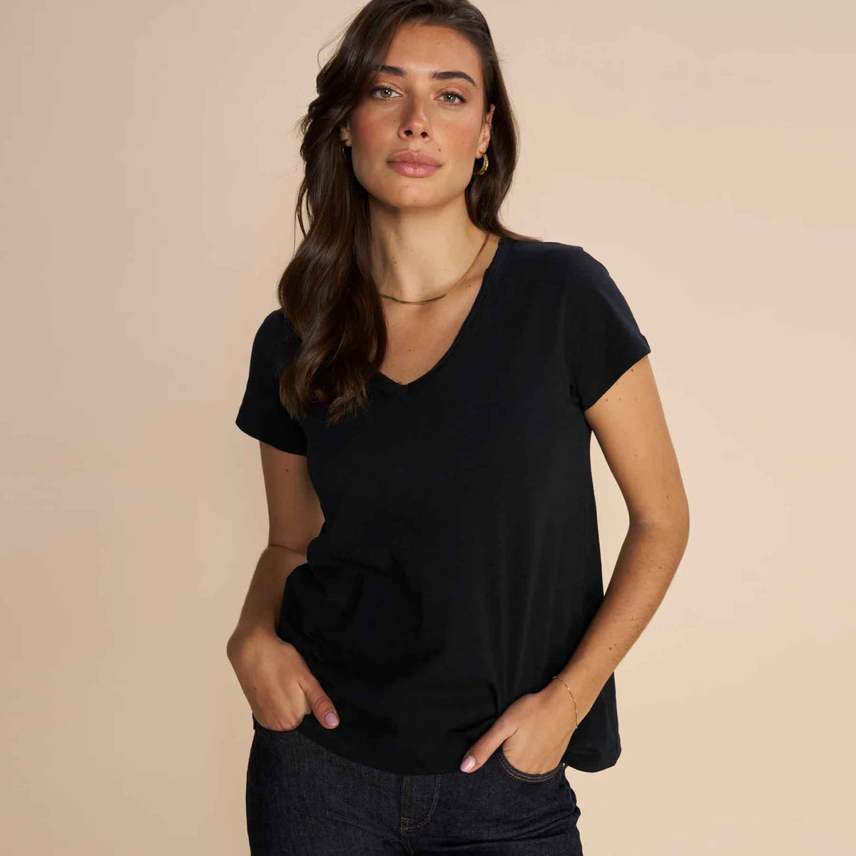 mos-mosh-damen-t-shirt-tulli-v-ausschnitt-schwarz-meliert-black-160920-801-3