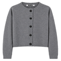 NARLI Strickjacke mit Kaschmir - Grau