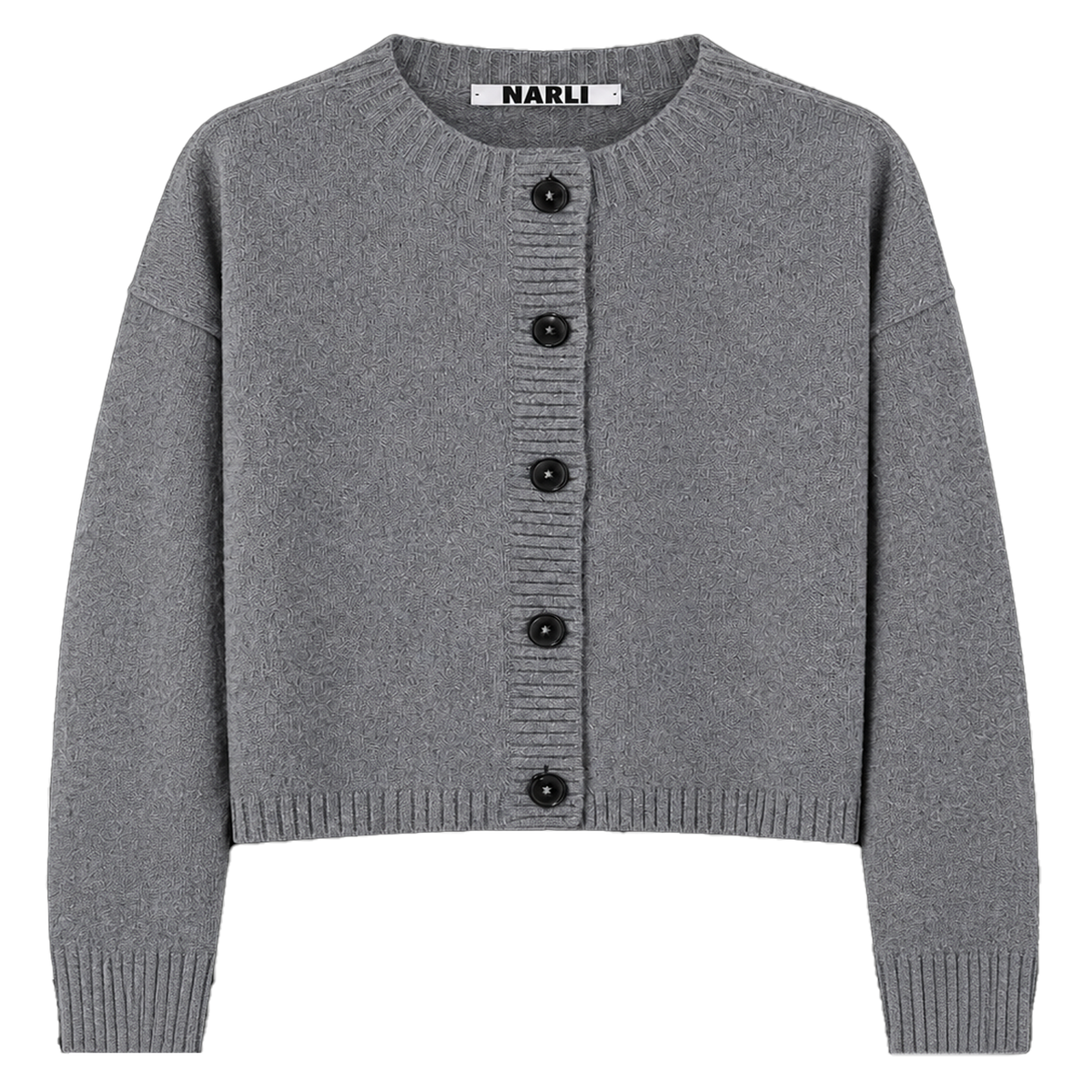 NARLI Strickjacke mit Kaschmir - Grau