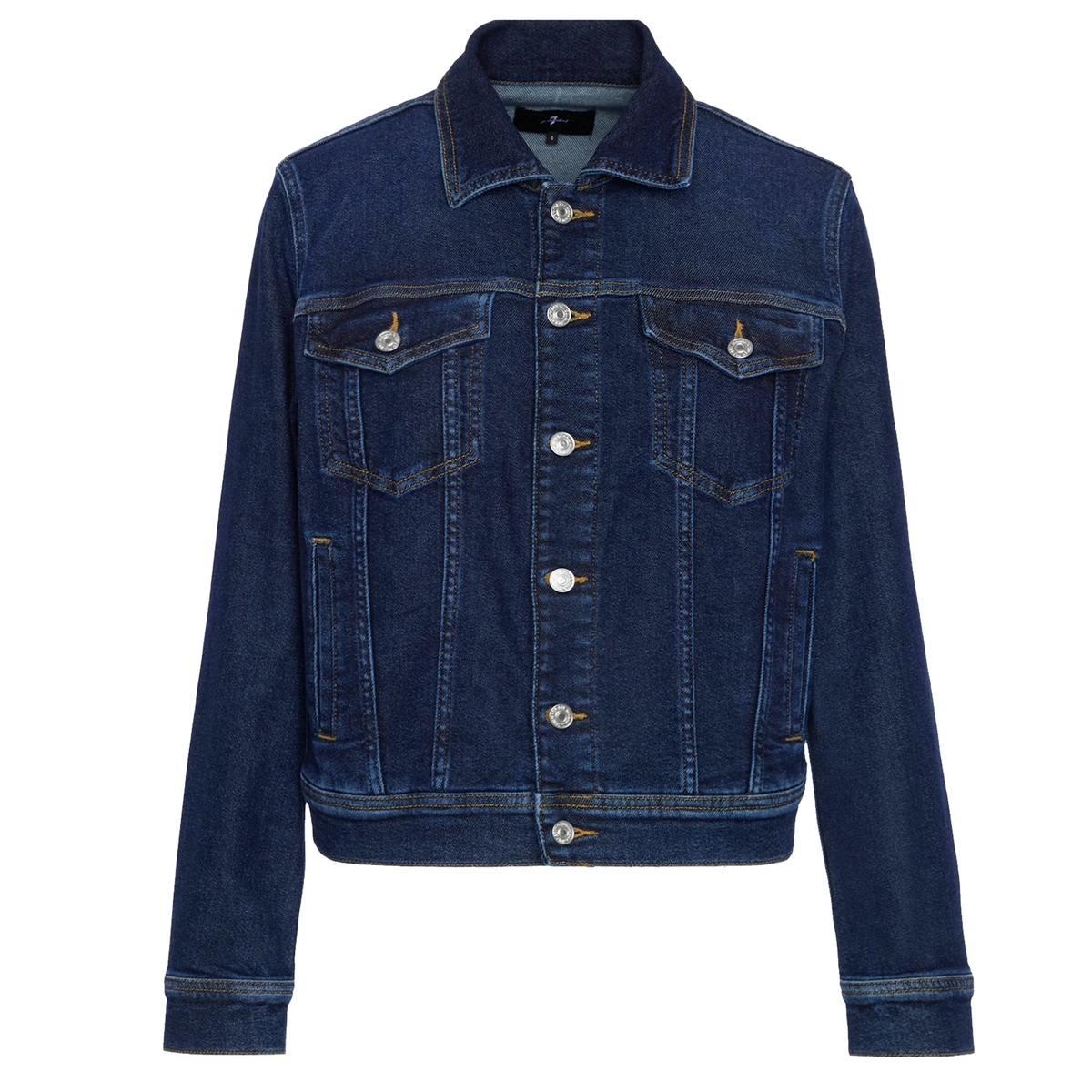 SEVEN FOR ALL MANKIND Jeansjacke ADI TRUCKER LUXE VINTAGE Damen in Blau - Vorderansicht