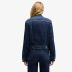 SEVEN FOR ALL MANKIND Jeansjacke ADI TRUCKER LUXE VINTAGE Damen in Blau - Seitenansicht
