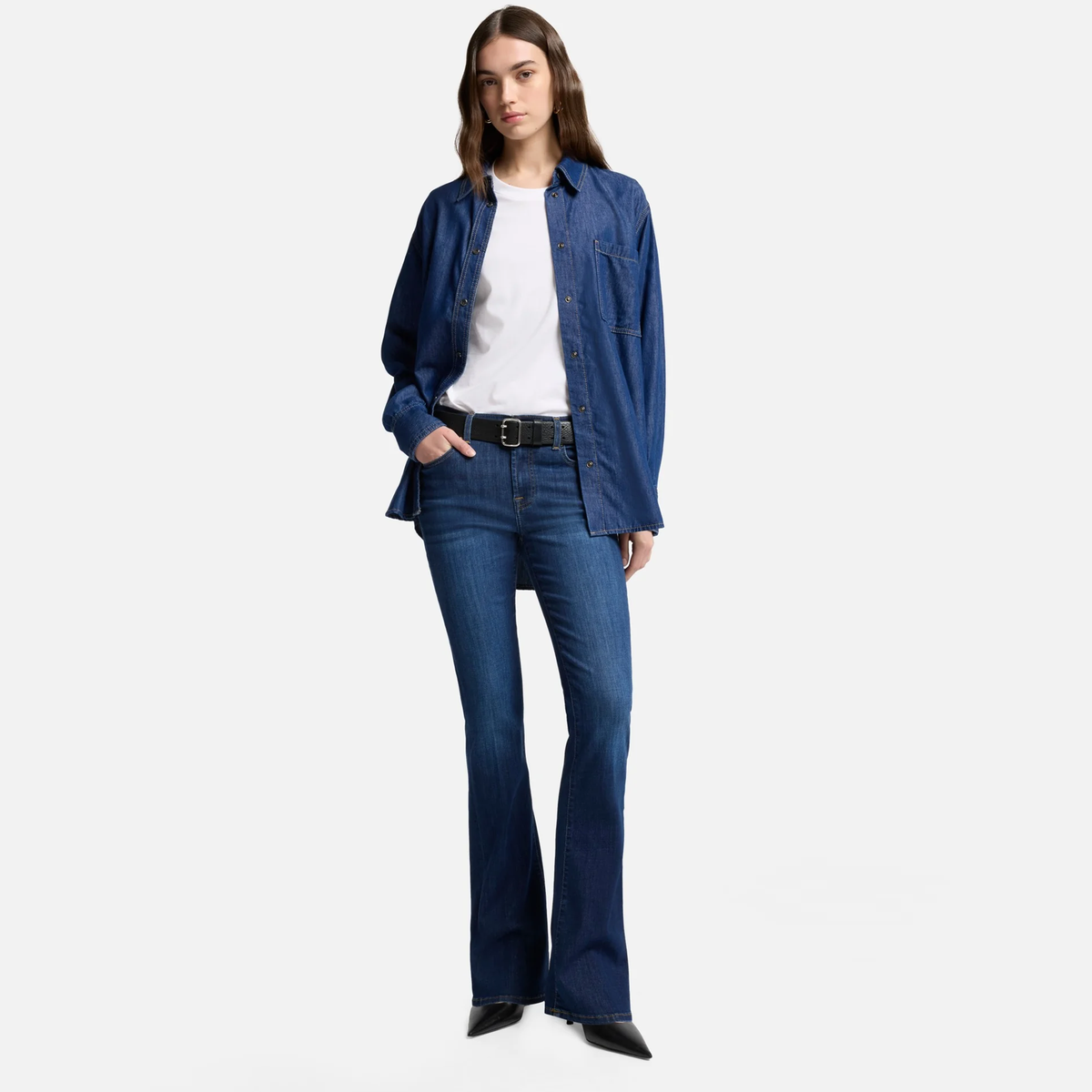 SEVEN FOR ALL MANKIND Jeans BOOTCUT RINSED Mid Waist - Indigo