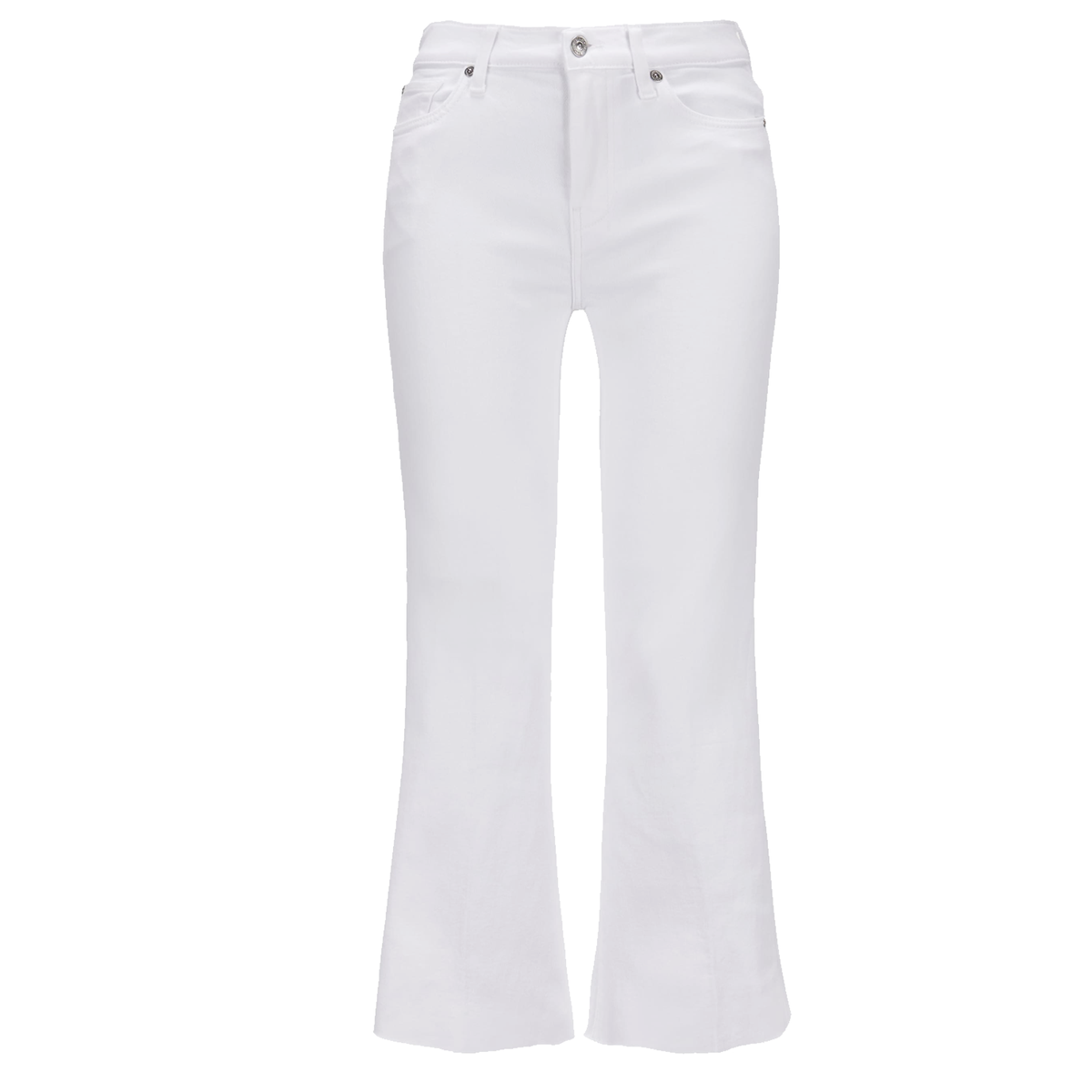 SEVEN FOR ALL MANKIND Jeans CROPPED DOJO SOLEIL Mid Waist Damen in Weiß - Vorderansicht