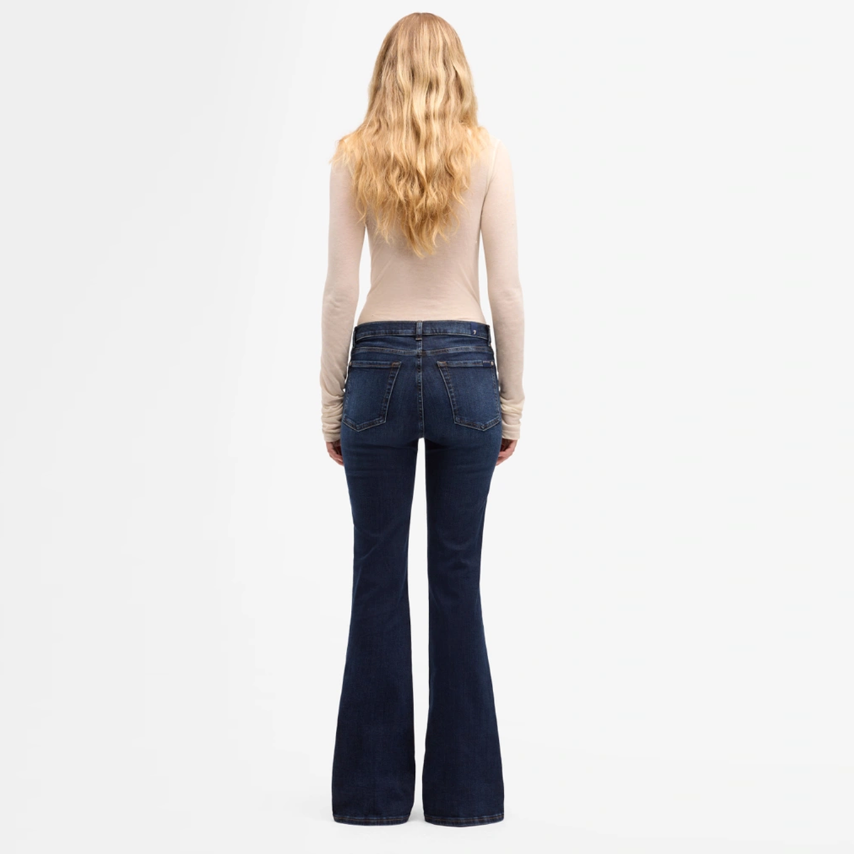 SEVEN FOR ALL MANKIND Jeans DOJO MIDNIGHT FADE Mid Waist Damen in Blau - Seitenansicht
