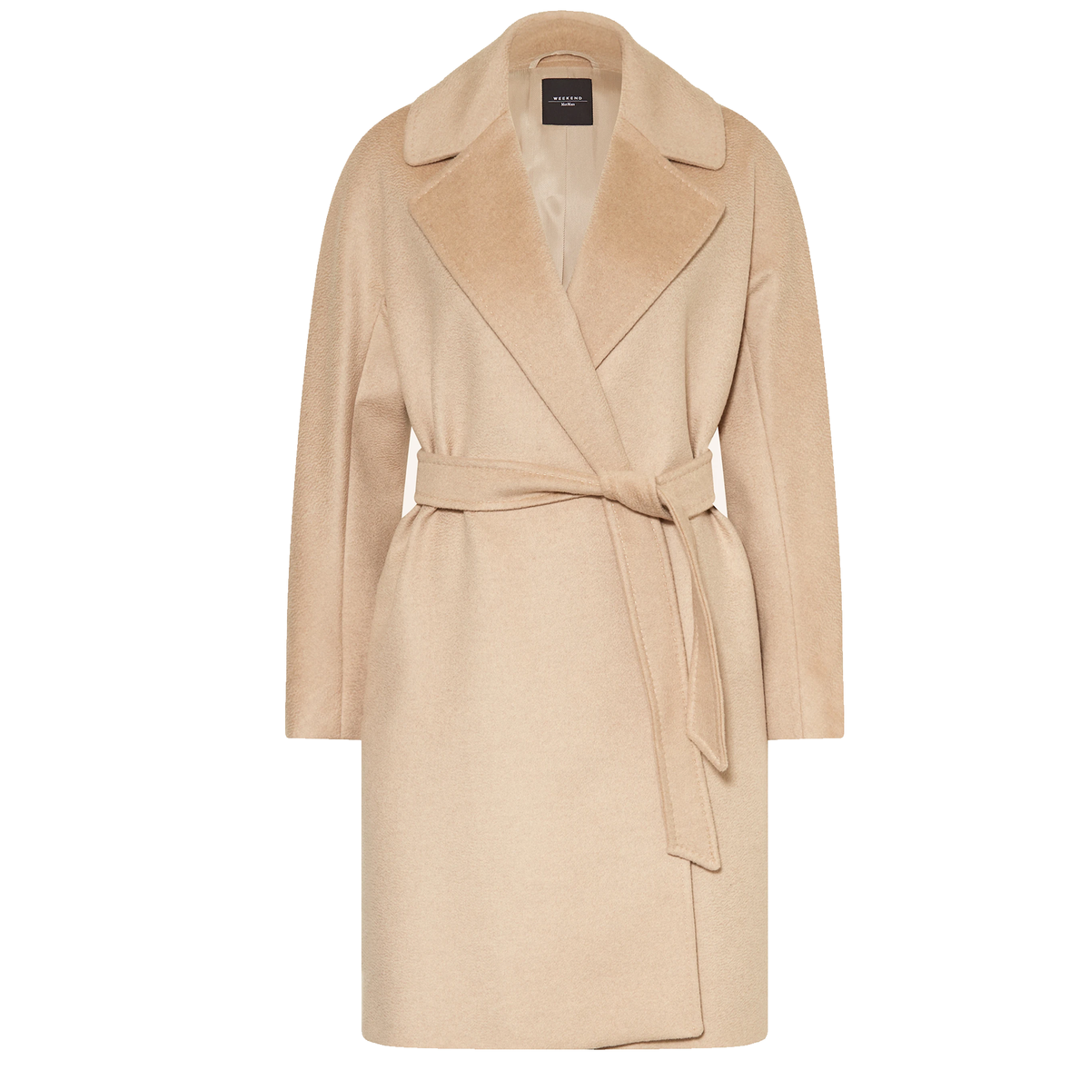 WEEKEND MAX MARA Mantel CORTE aus Wolle Damen in Beige - Vorderansicht