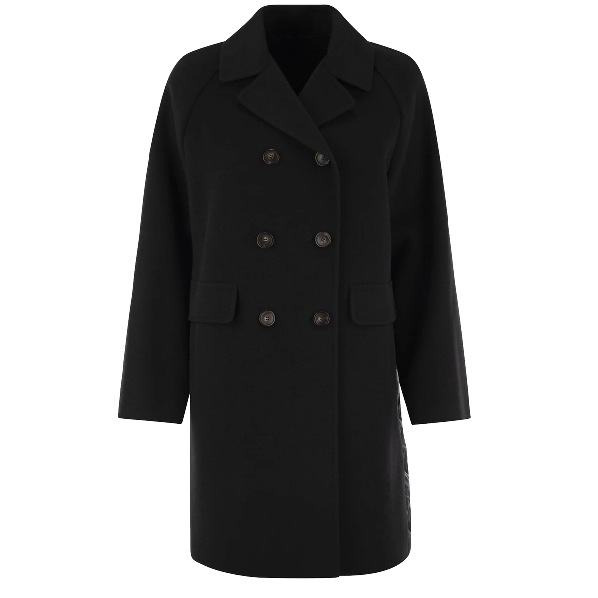 WEEKEND MAX MARA Mantel ZOLFO aus Wolle Damen in Schwarz - Vorderansicht