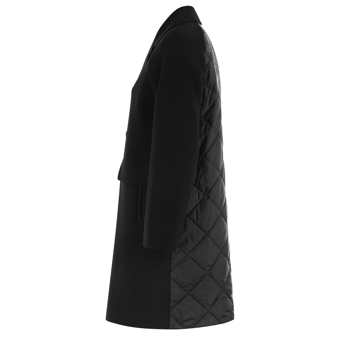 WEEKEND MAX MARA Mantel ZOLFO aus Wolle Damen in Schwarz - Rückansicht