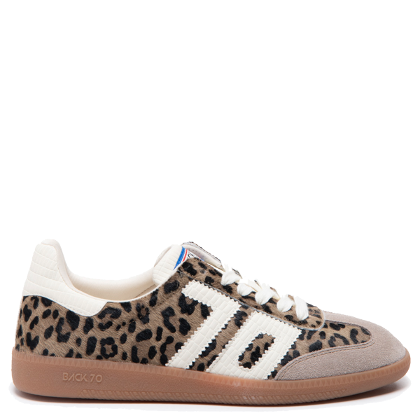 Sneaker CLOUD LEOPARD aus Velourleder