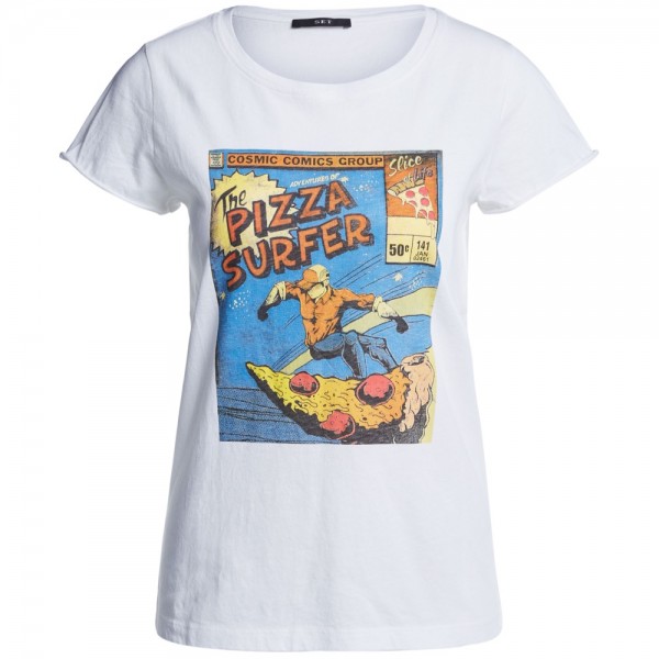 T-Shirt mit Print PIZZA SURFER