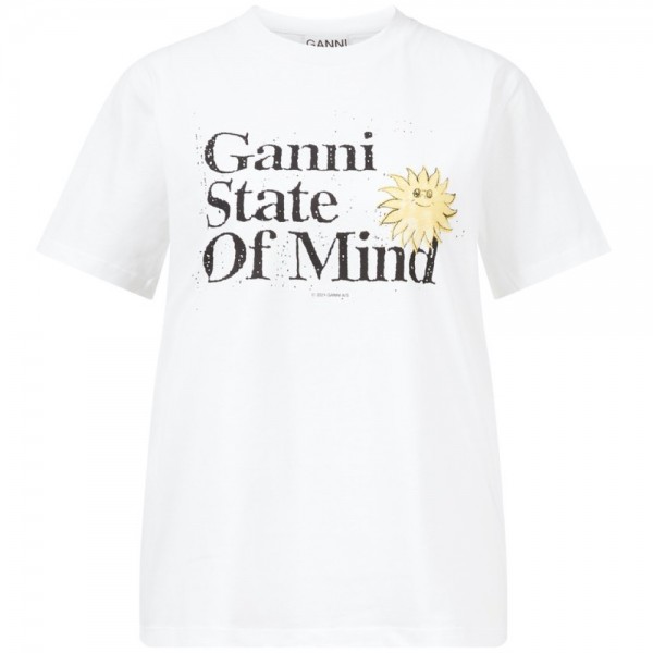 T-Shirt mit Logo und Sonne