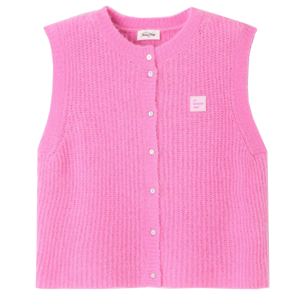 Weste EAST mit Alpaka in Rosa