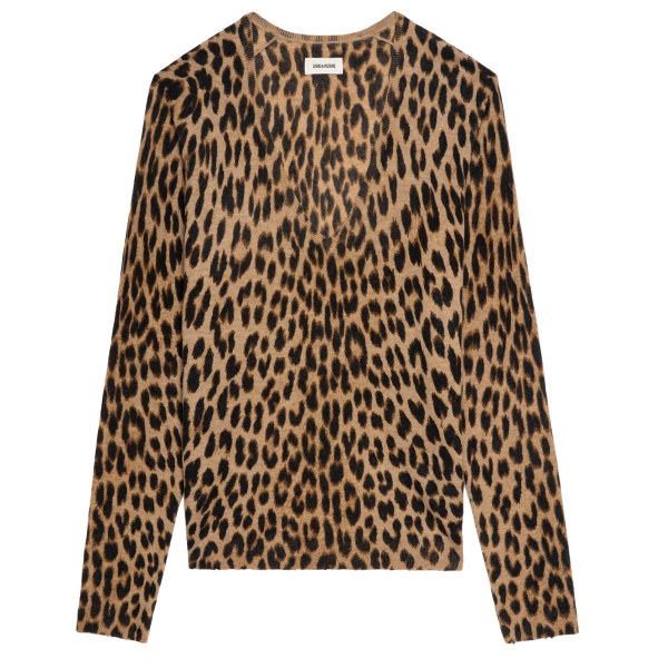 Pullover RIVY CP PRINT LEO aus Kaschmir