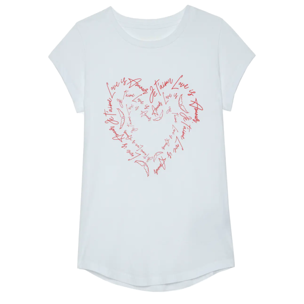 T-Shirt SKINNY HEART aus Baumwolle