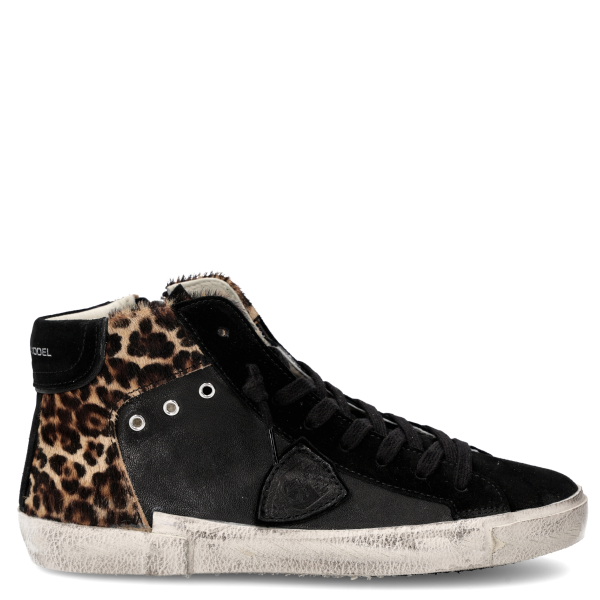 PRSX HIGH Sneaker aus Leder und Ponyfell