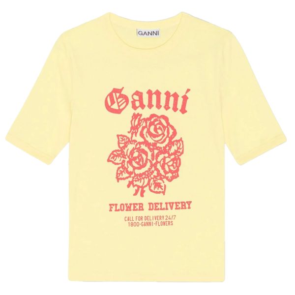 T-Shirt FLOWER FITTED aus Baumwolle